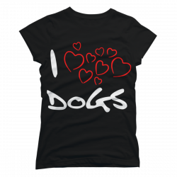 i heart dogs t shirt